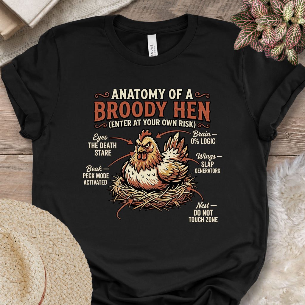 Broody Hen Anatomy T-Shirt