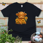 Kids Sunflower Cow Tee