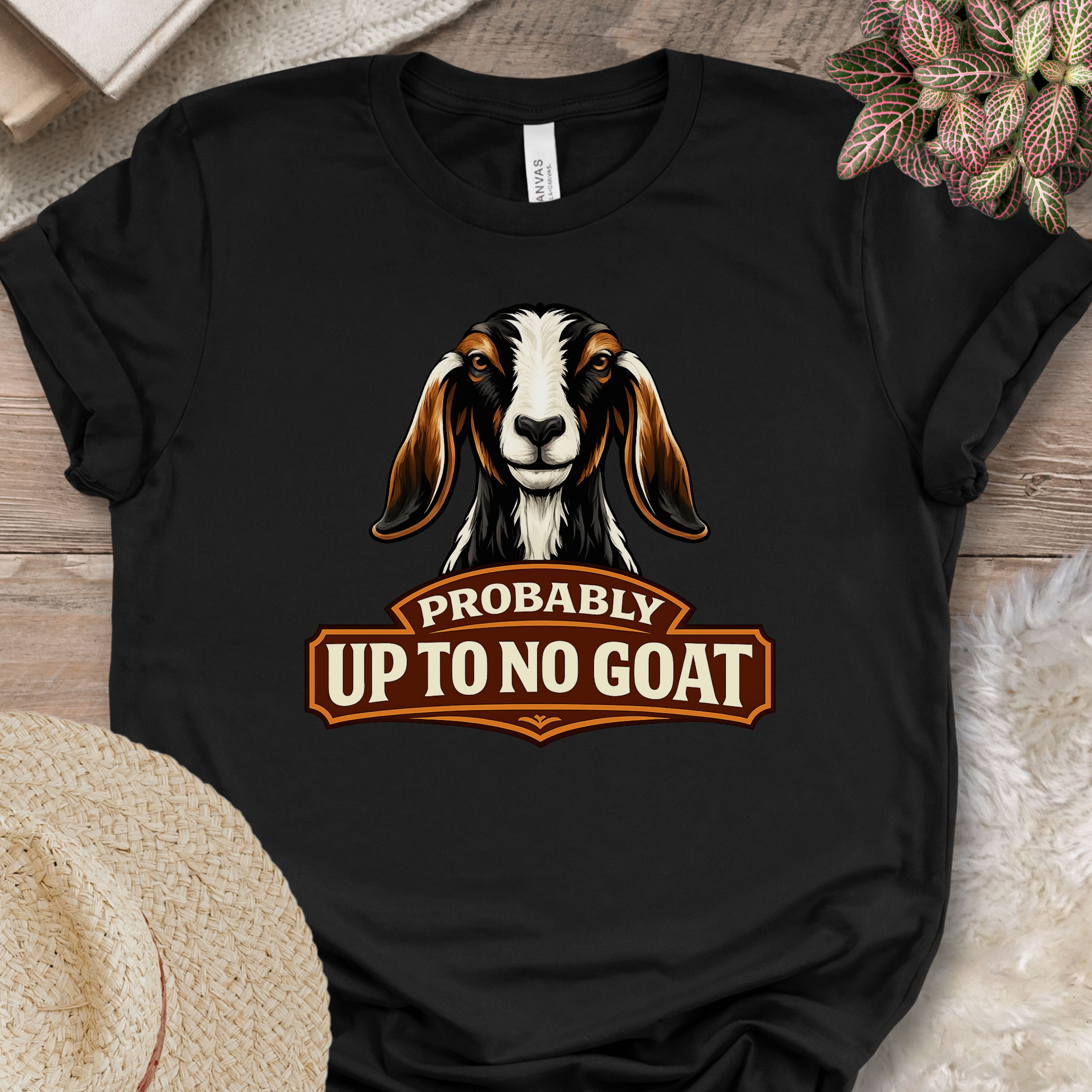 Confident Goat Farm Humor Shirt