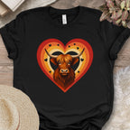 Highland Cow Heart Farm Shirt