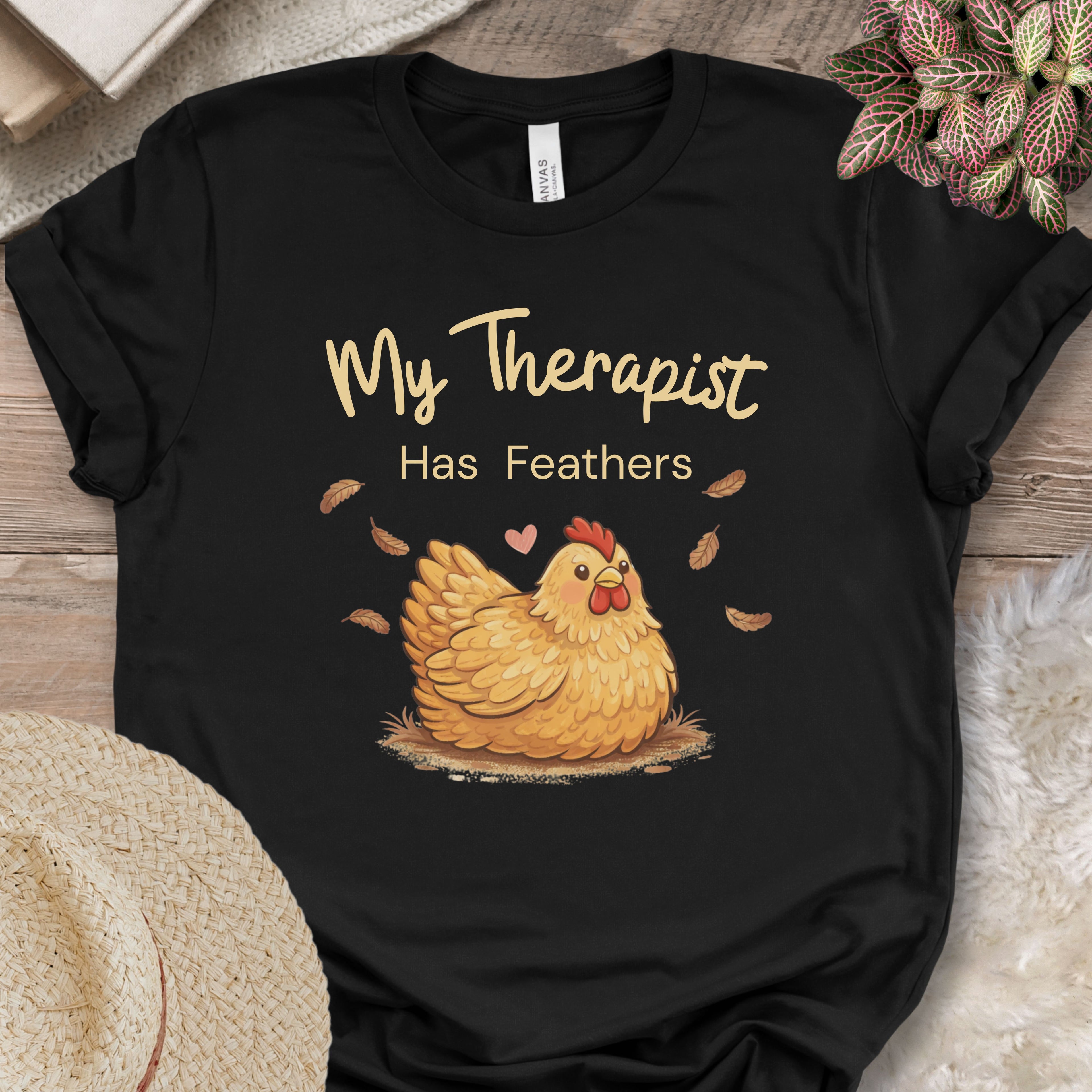 My Therapist Has Feathers Chicken Shirt
