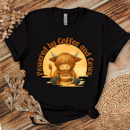 Powered by Coffee and Cows Shirt