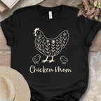 Floral Chicken Mom Tee