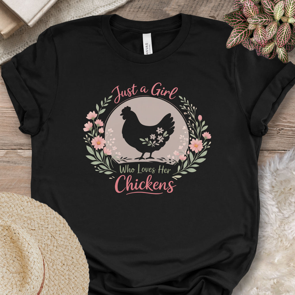 Girl Who Loves Chickens Shirt