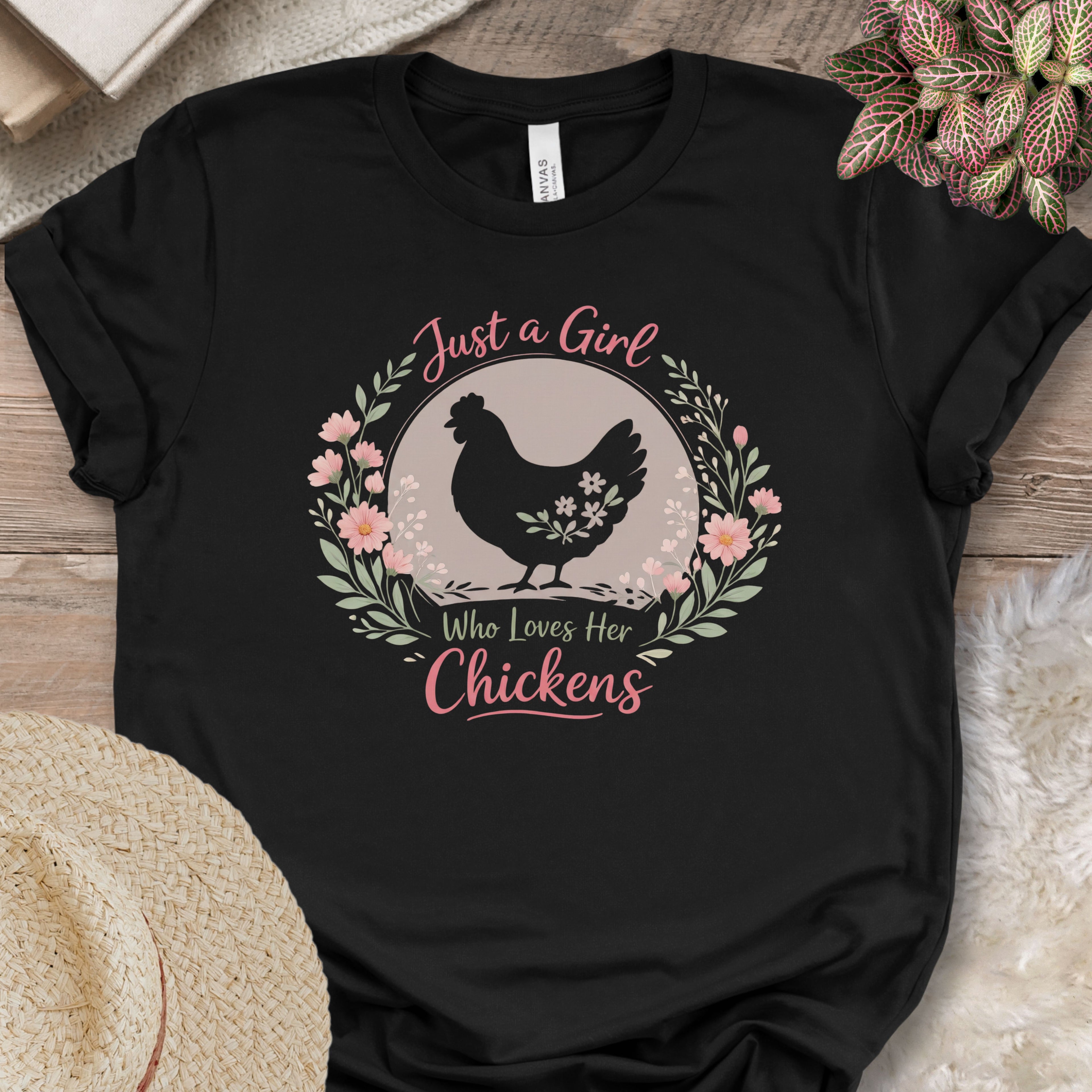 Girl Who Loves Chickens Shirt
