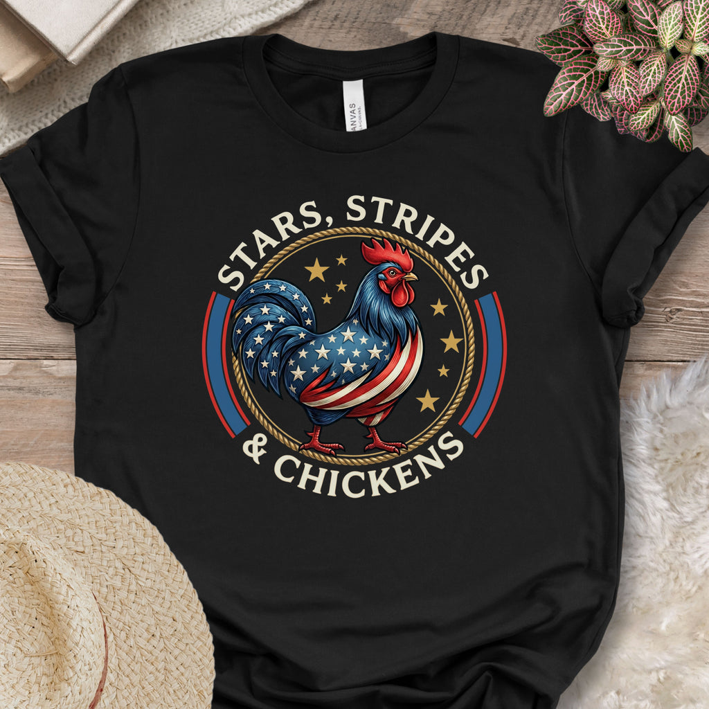 Patriotic Chicken Americana T-Shirt