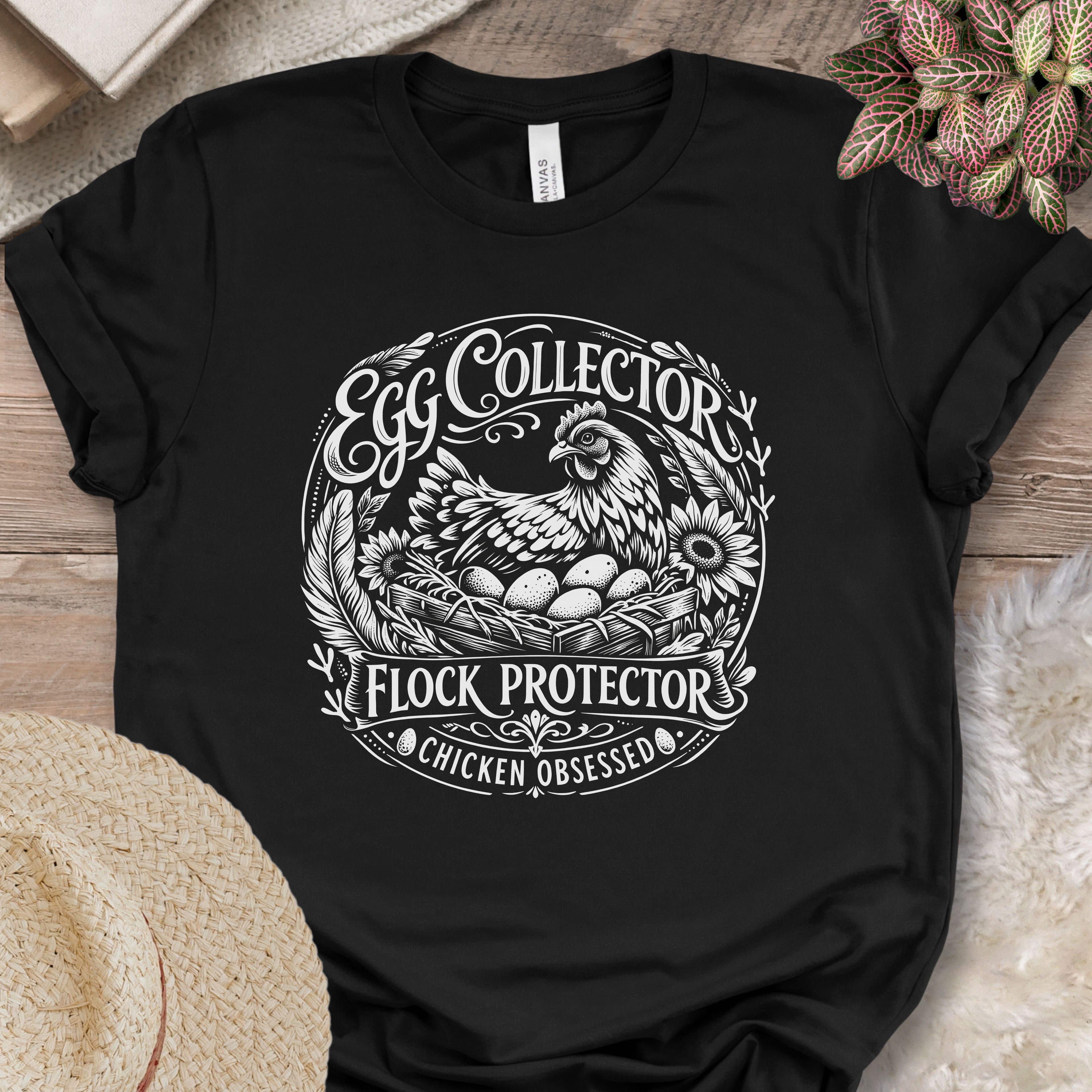 Egg Collector Flock Protector Tee