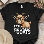Easily Distracted By Goats Tee