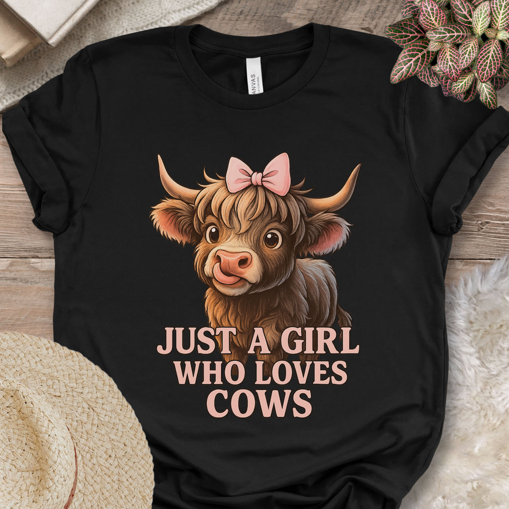 Just a Girl Who Loves Cows Tee