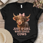 Just a Girl Who Loves Cows Tee