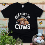 Kids Easily Distracted by Cows Tee