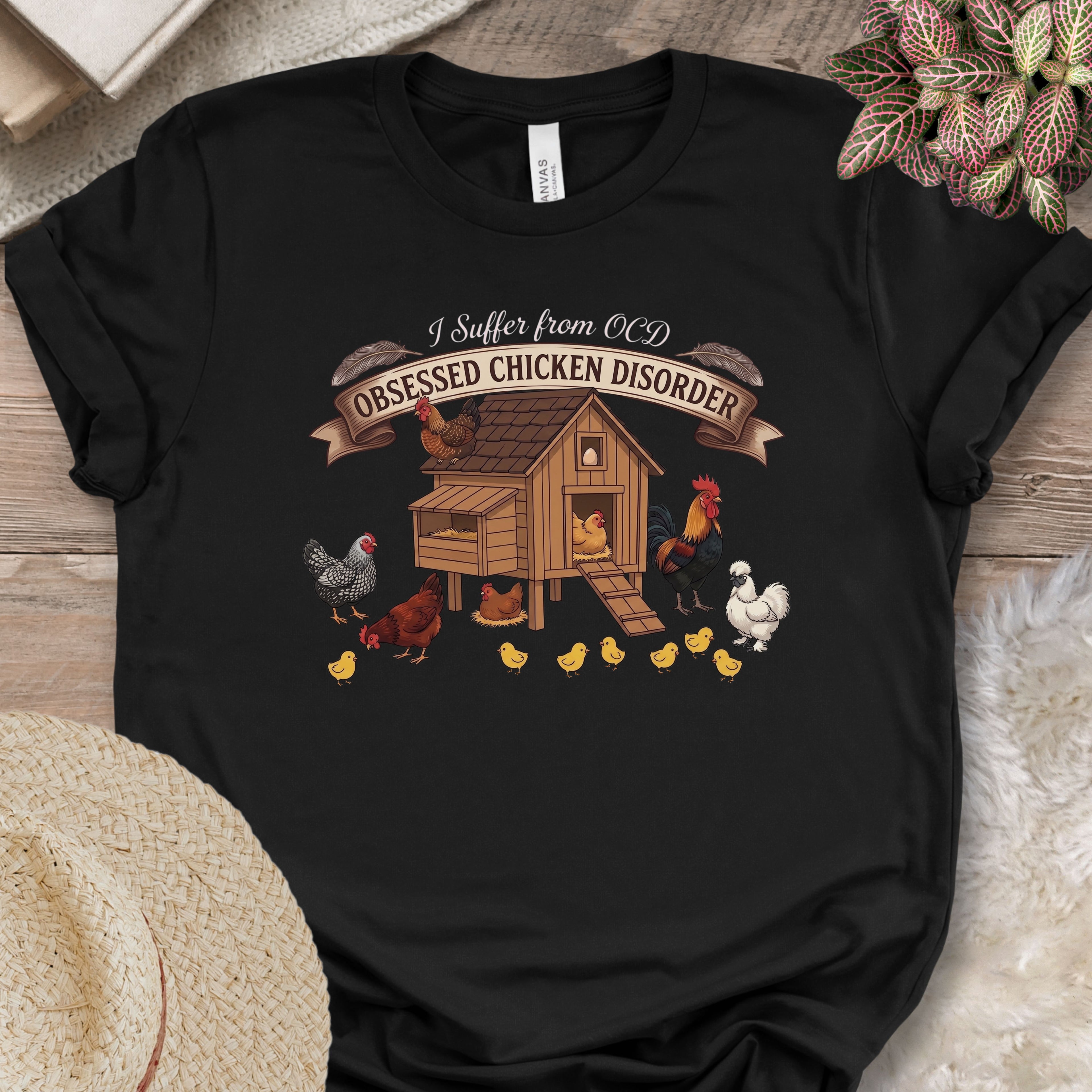 Chicken Coop Obsession Humor T-Shirt
