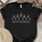 Minimalist Chicken Line Art Tee