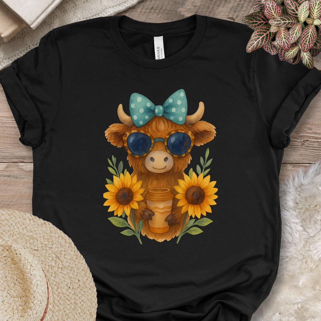 Cute Highland Cow Coffee Shirt