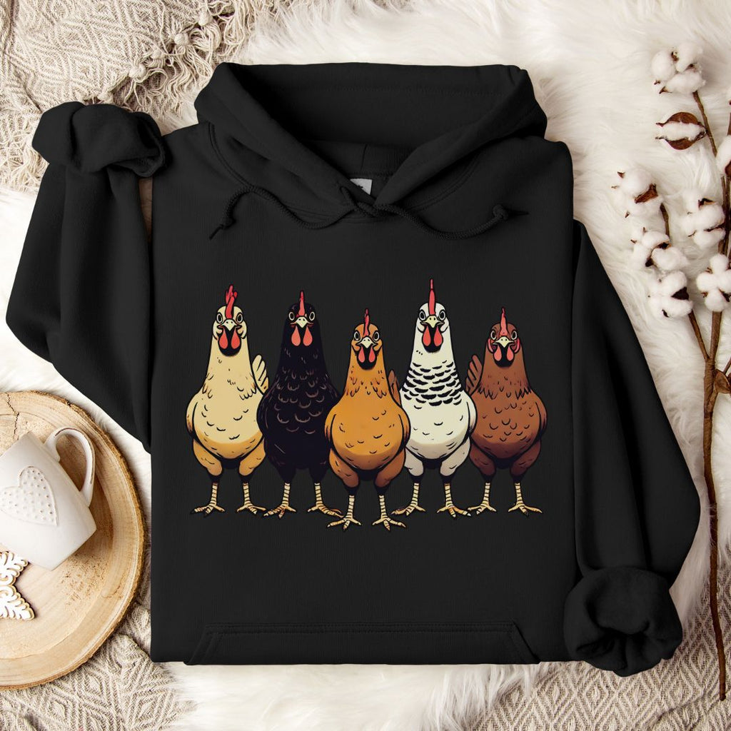 Multicolor Chicken Lineup Hoodie