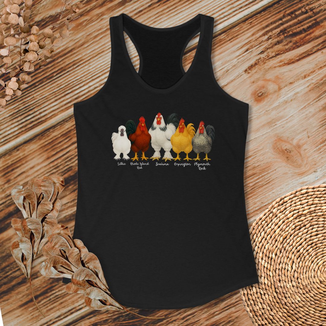 Rooster Roster Chicken Tank Top
