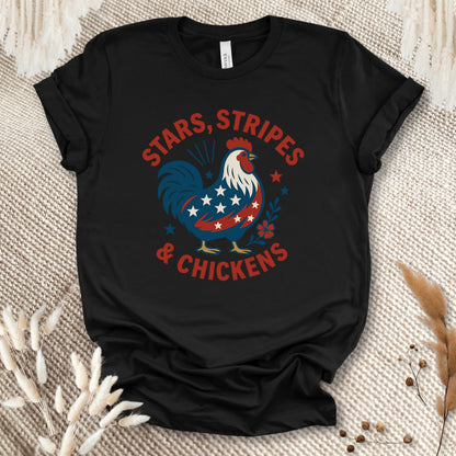 Stars Stripes Chickens Shirt