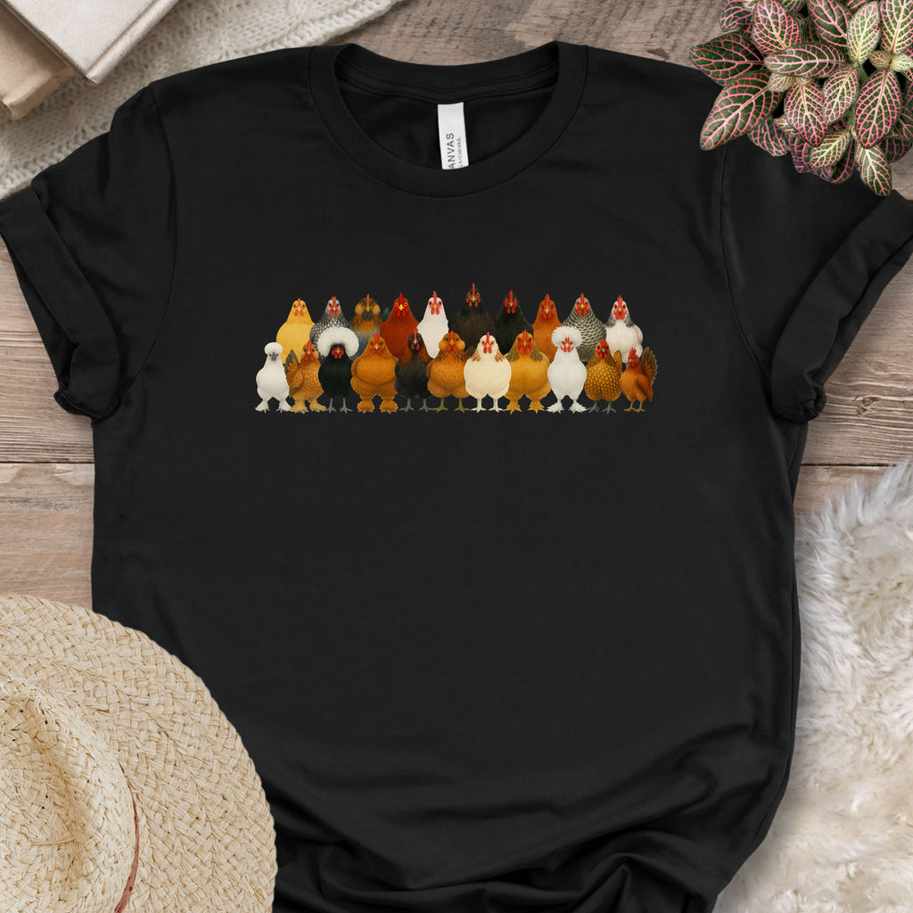 Popular Chicken Breeds Lineup T-Shirt