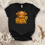 Sunflowers Cow Tee
