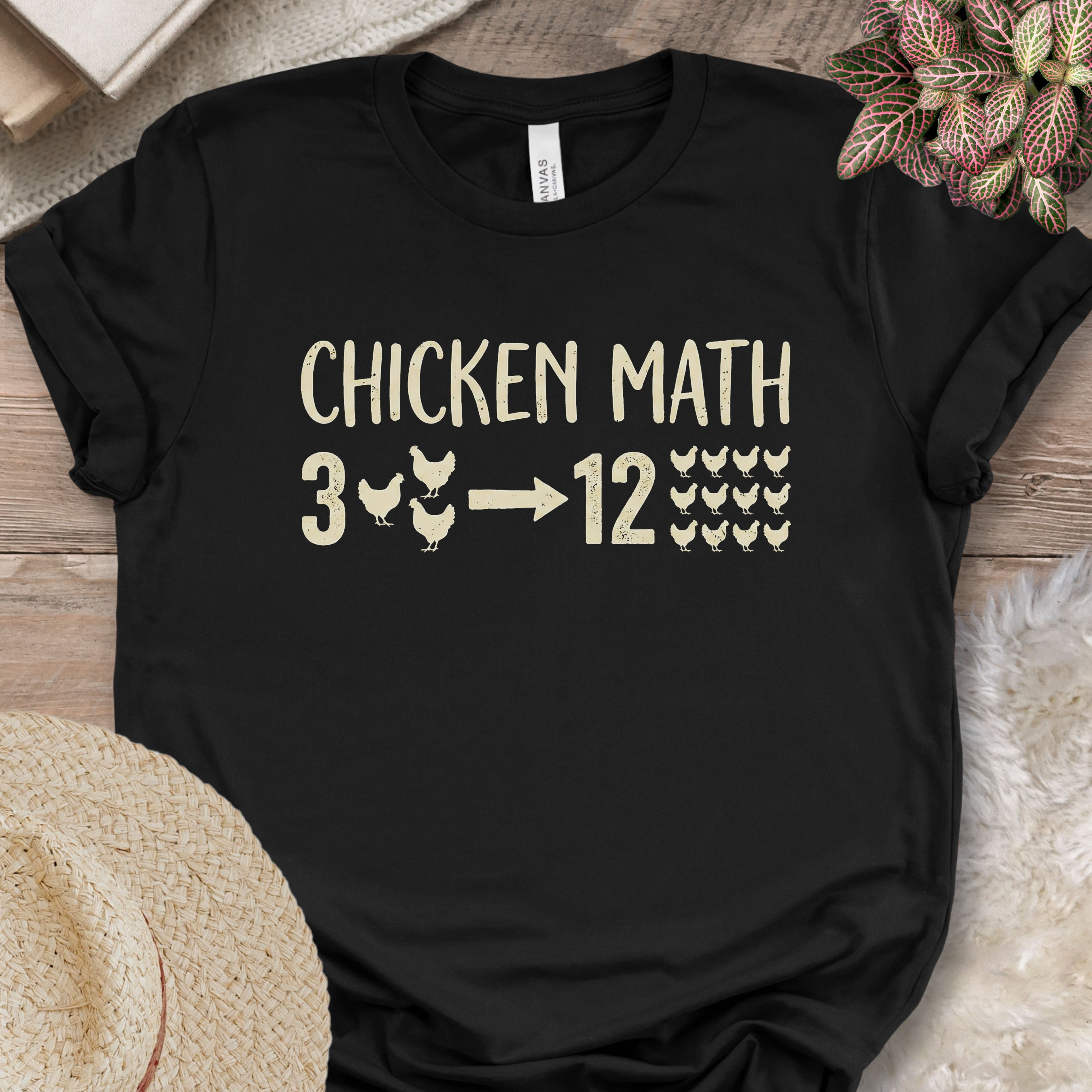 Chicken Keeper Humor Equation T-Shirt