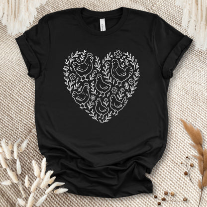 Chicken Heart Floral Tee