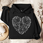 Chicken Heart Floral Hoodie