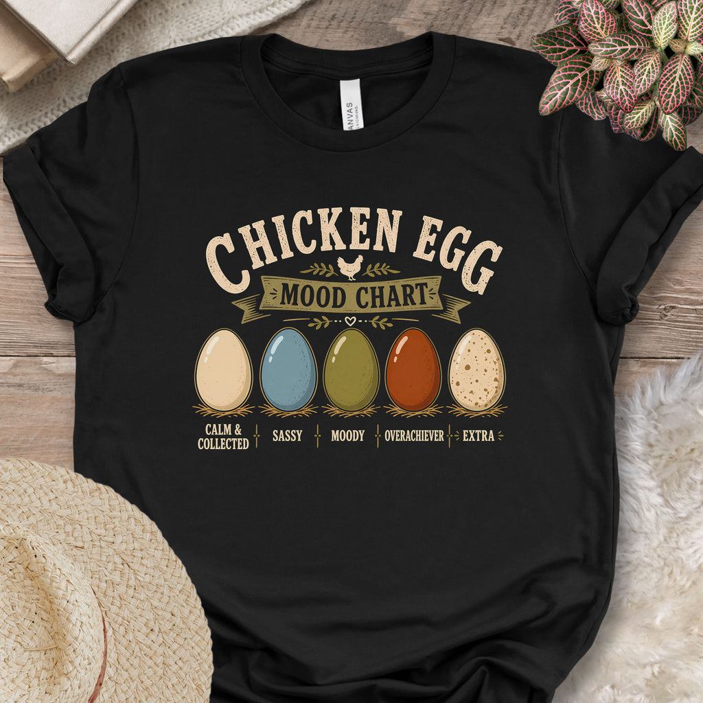 Chicken Egg Mood Chart T-Shirt