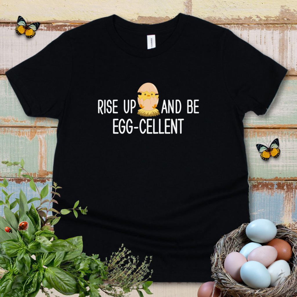 Kids Rise Up and Be Egg-cellent Tee
