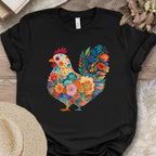 Blooming Chicken Flower Art Tee