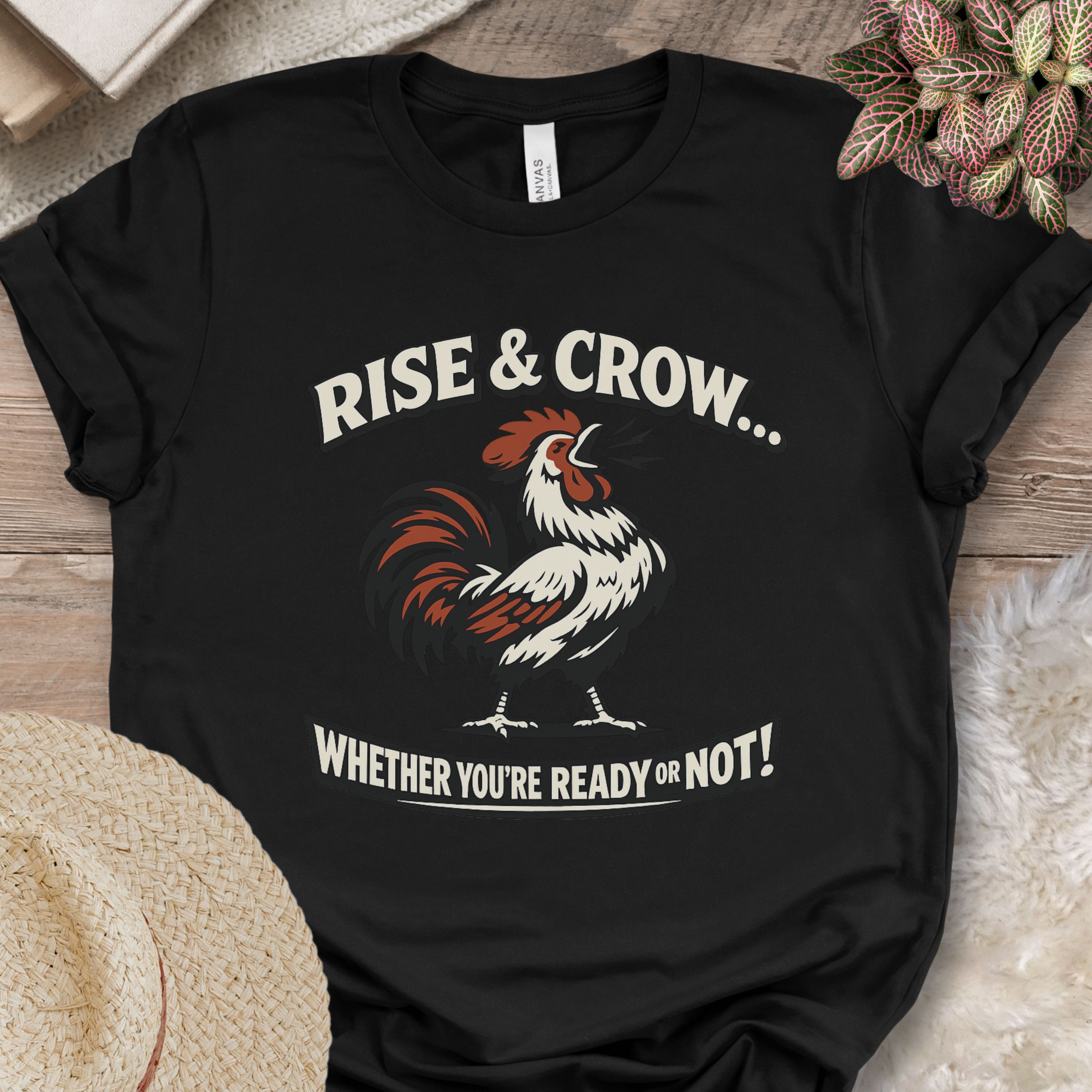 Vintage Rooster Morning Farm Shirt
