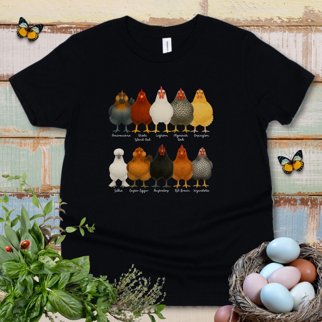 Fancy Chicken Breeds Kids T-Shirt