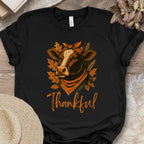 Thankful & Blessed Cow Tee