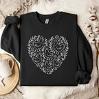 Chicken Heart Floral Sweatshirt