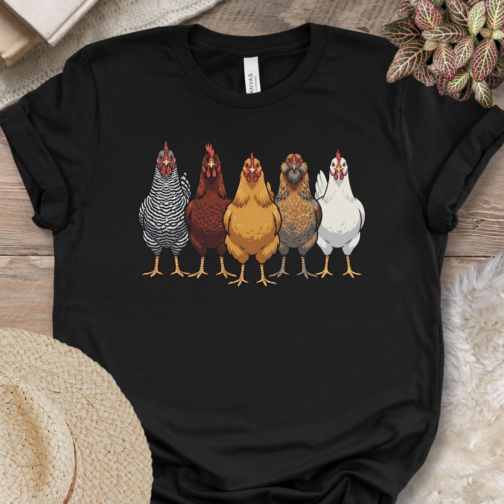 Heritage Chicken Breeds Lineup Shirt