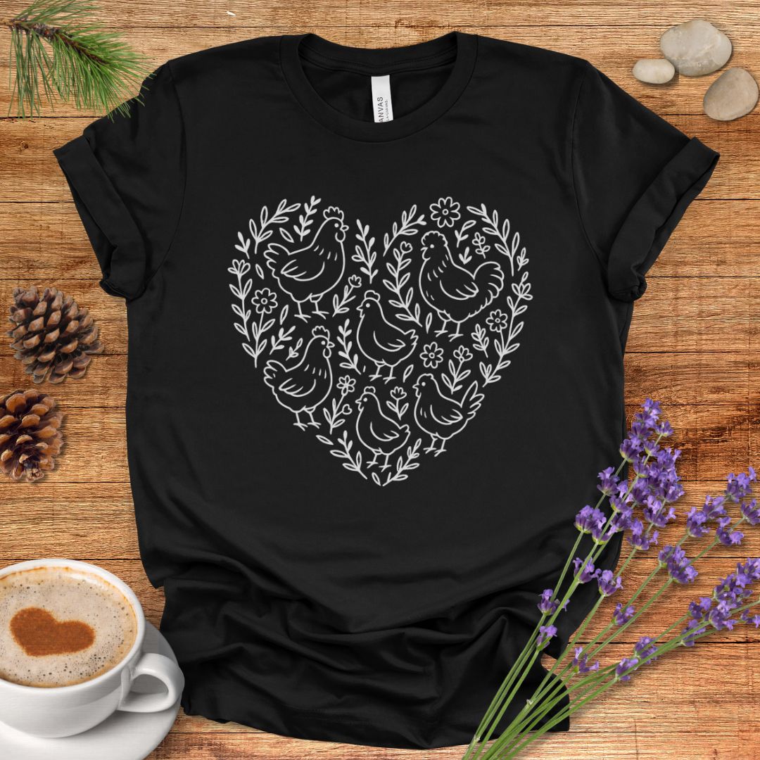 Chicken Heart Floral Tee