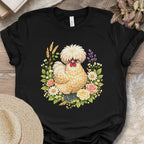 Polish Chicken Floral T-Shirt