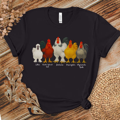 Rooster Roster Chicken T-Shirt