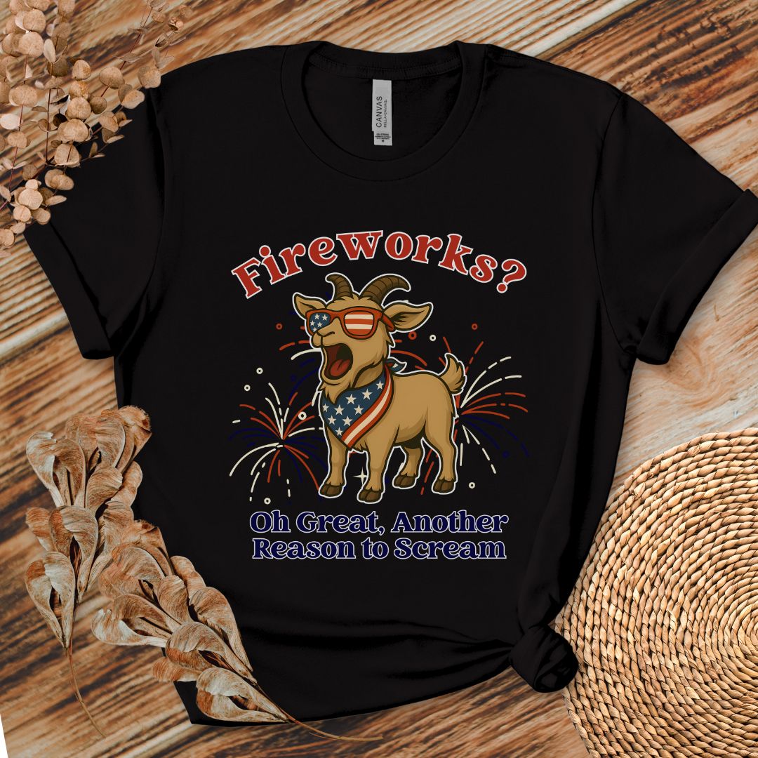Fireworks Scream Goat Tee