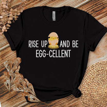 Eggscellent Attitude Motivational Tee