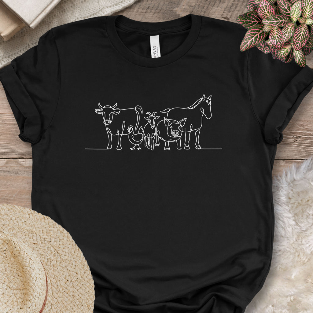 Farm Animal Minimalist Tee