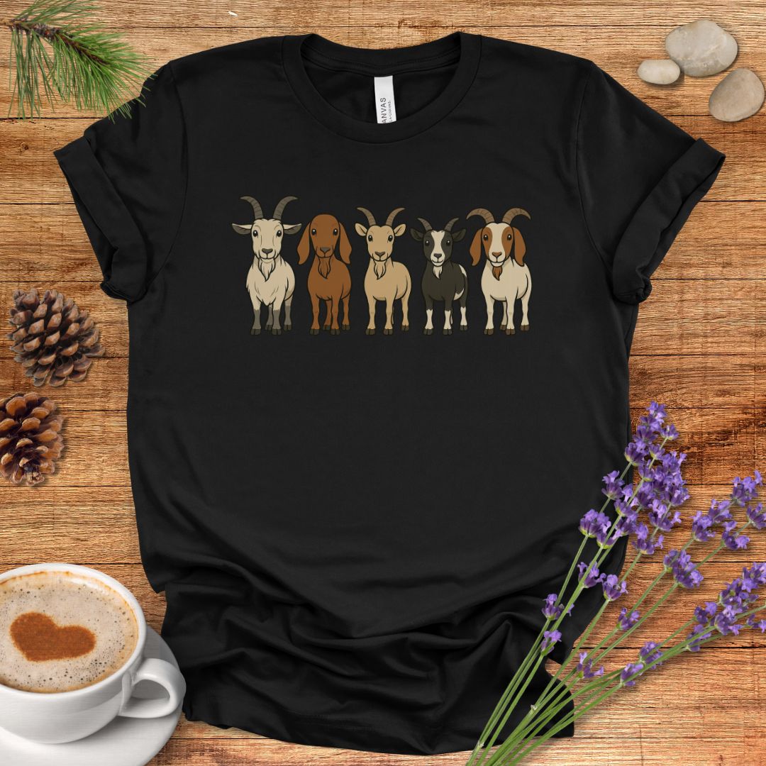 Cute Cartoon Goats Farm Shirt