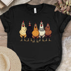 Multicolor Chicken Lineup Tee