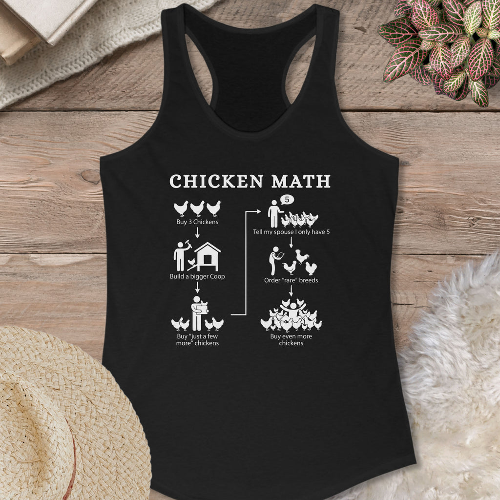 Chicken Math Diagram Tank Top