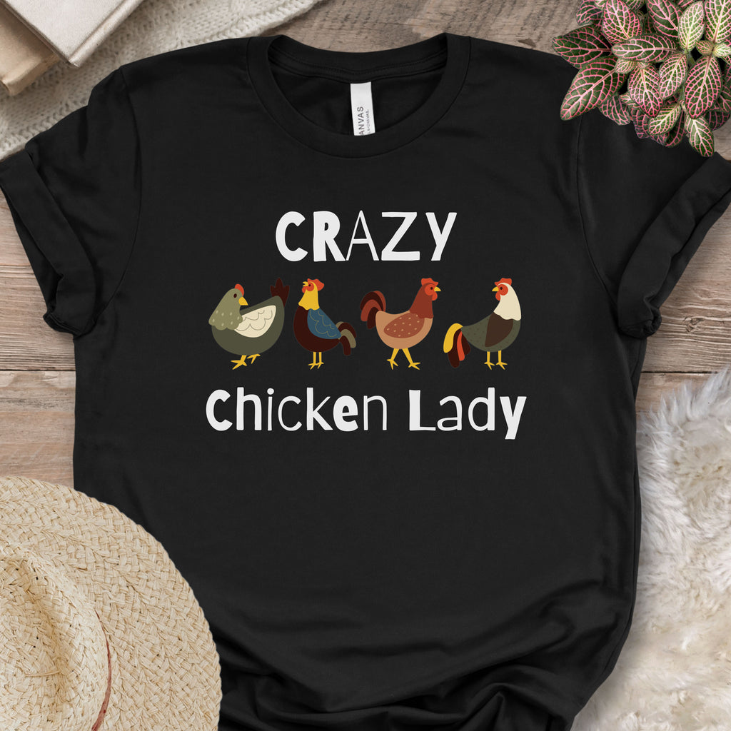 Crazy Chicken Lady T-shirt