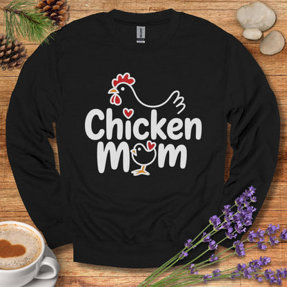 Chicken Mom Sweatshirt – Cute Farm Animal Pullover Gift for Poultry Moms & Backyard Chicken Keepers