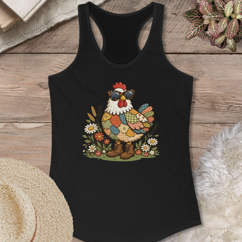Patchwork Hen Summer Tank Top