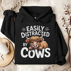 Easily Distracted by Cows Hoodie