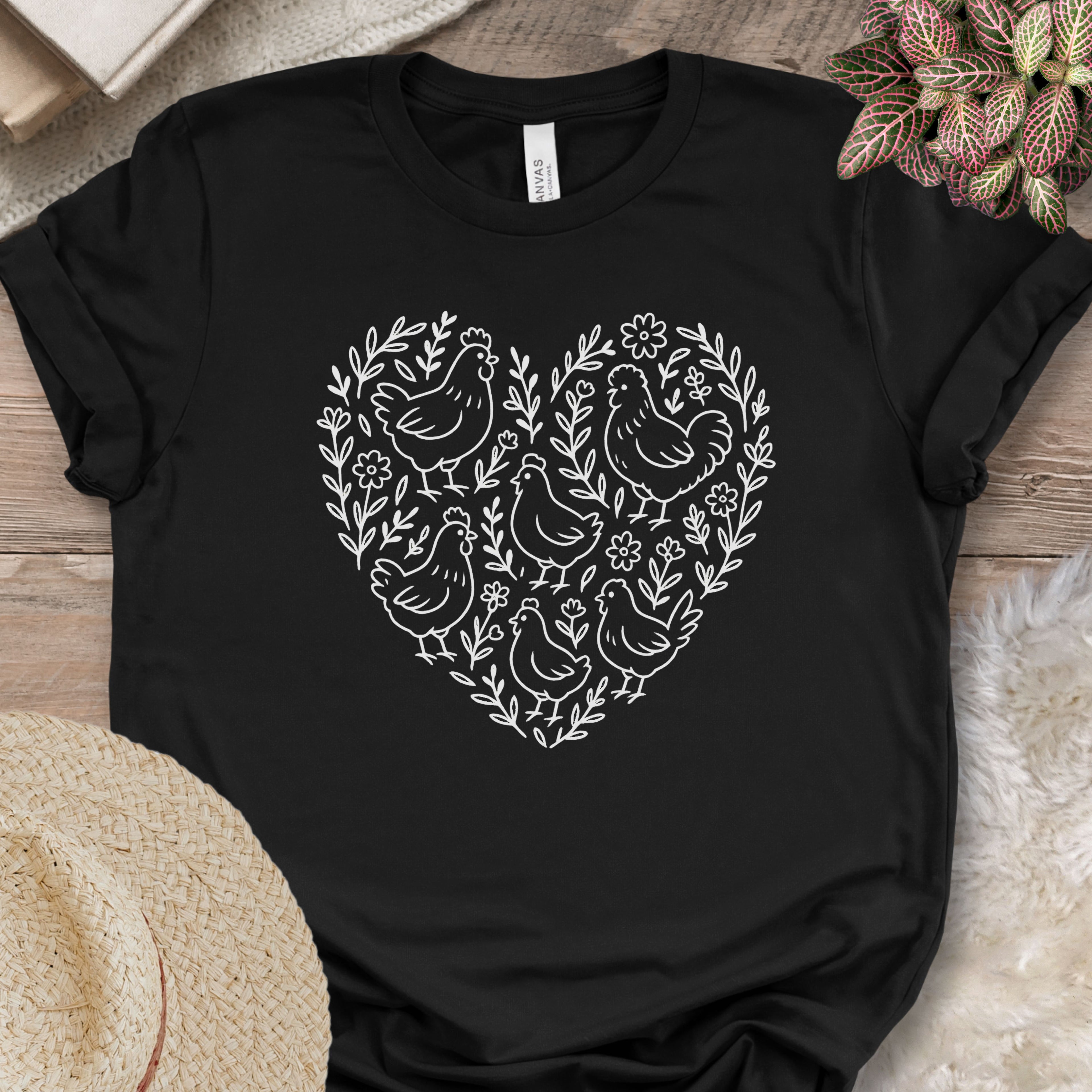Chicken Heart Floral Tee