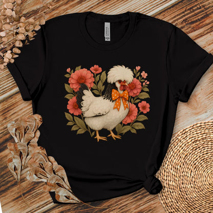 Floral Polish Chicken Shirt