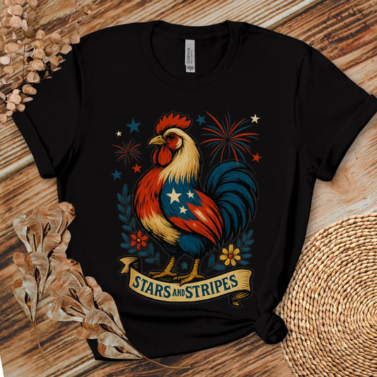 Stars and Stripes Rooster Shirt